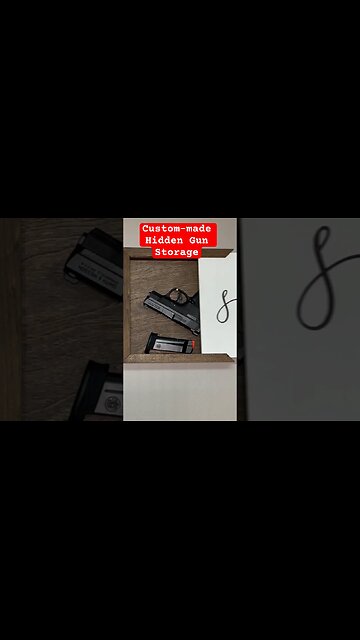 Hidden Gun Storage Shadow Box #gun