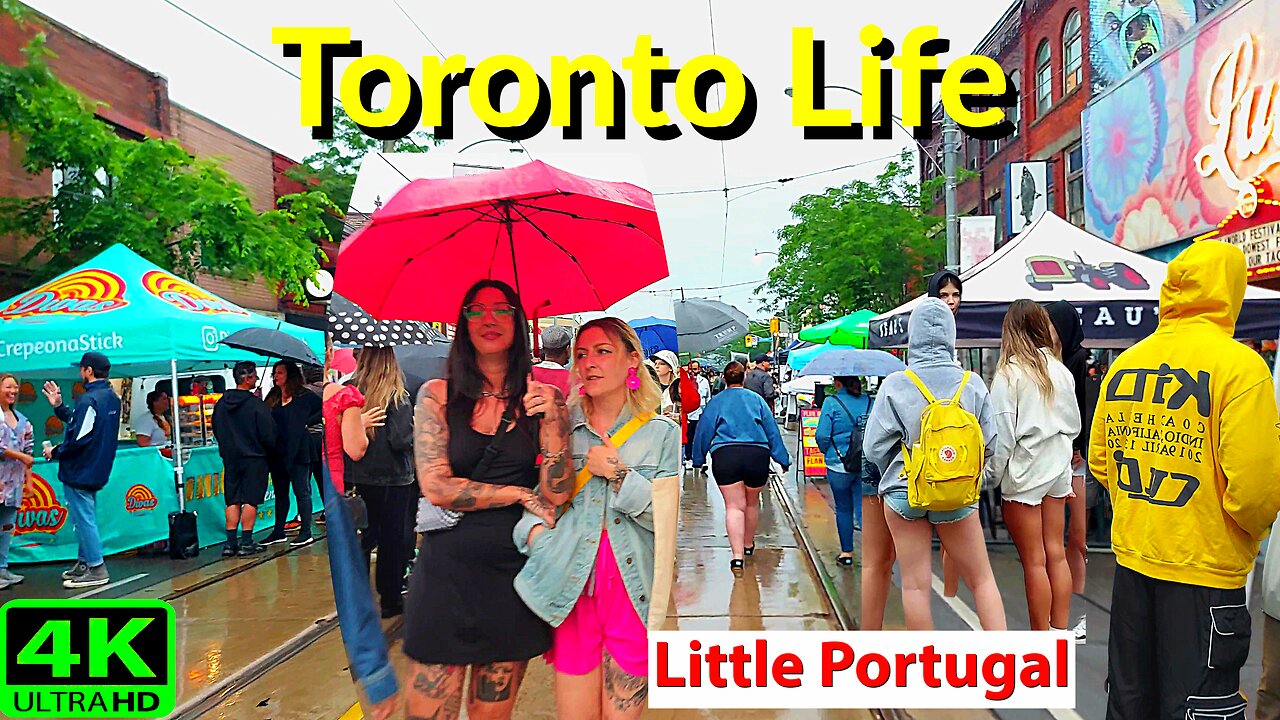 【4K】Biggest Street Festival Toronto Portugal Canada 🇨🇦