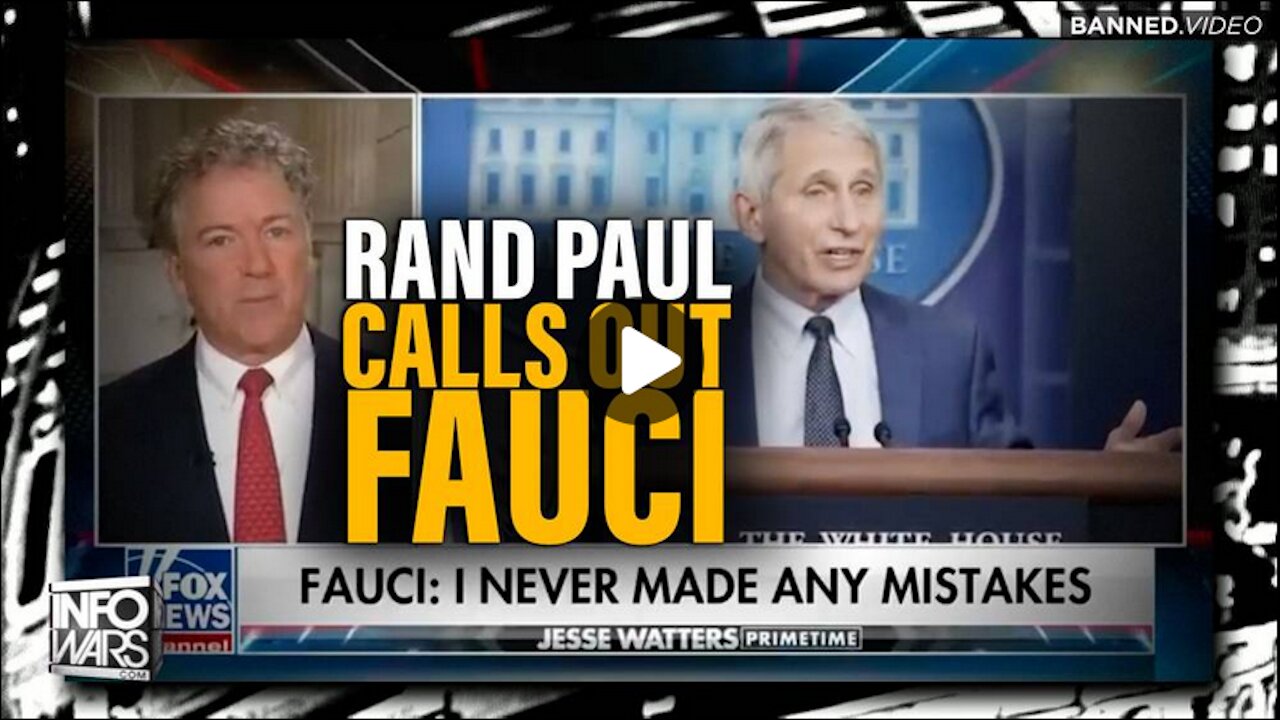 Senator Rand Paul Calls Out Fauci for Crimes Against Humanity