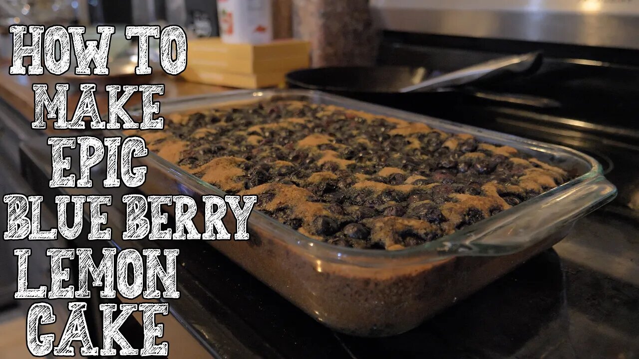 How To Make Epic Gluten Free/Dairy Free Blue Berry Lemon Cake! | Baking With James