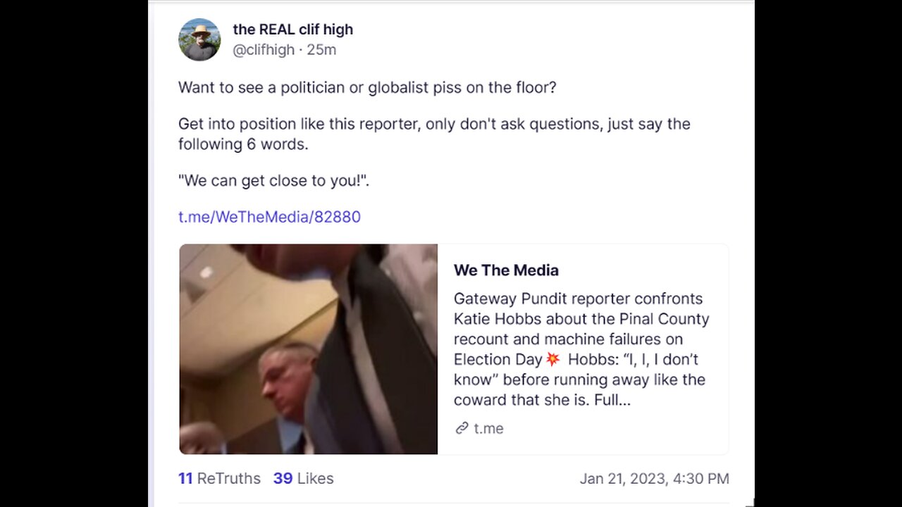 Gateway Pundit reporter confronts Katie Hobbs about the Pinal County recount ...