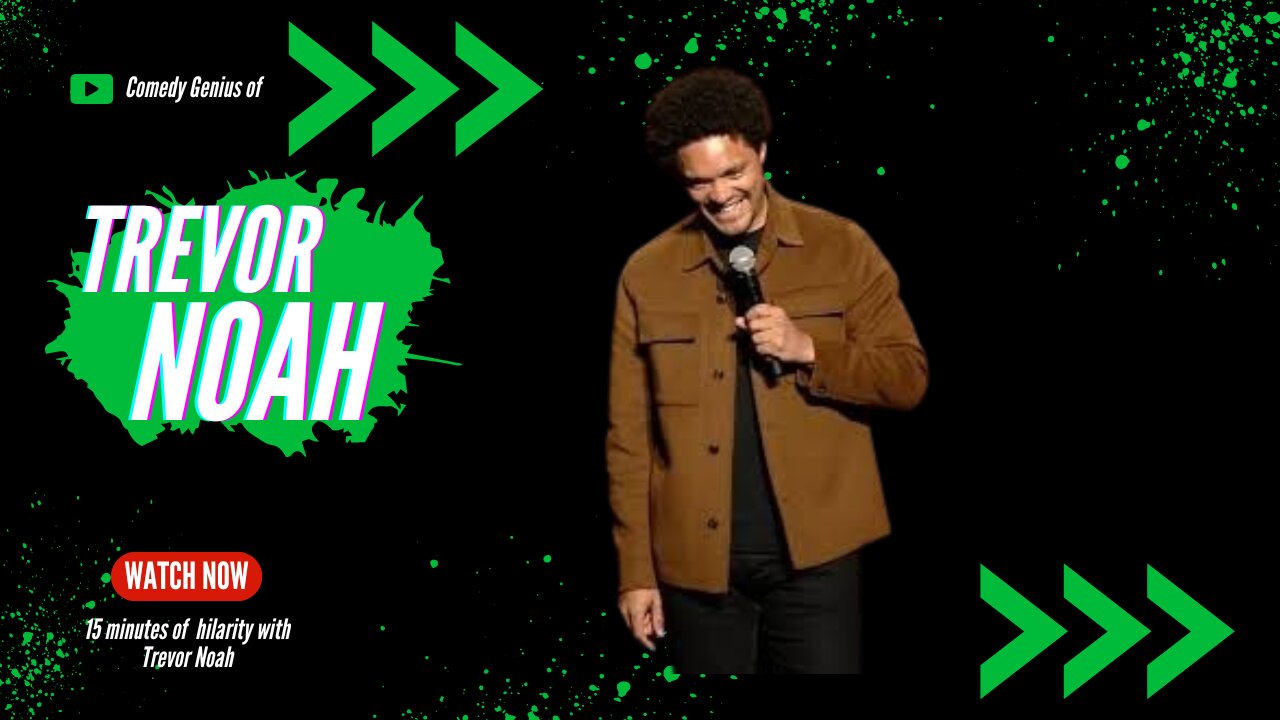 15 minutes of side-splitting comedy with Trevor Noah 🤣