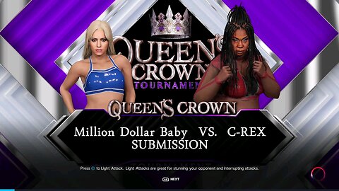 WWE 2k23 submission- Million Dollar Baby vs C-Rex