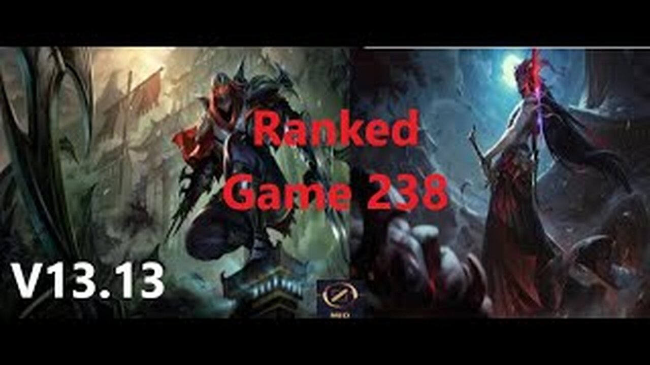 Ranked Game 238 Zed Vs Yone Mid League Of Legends V13.13