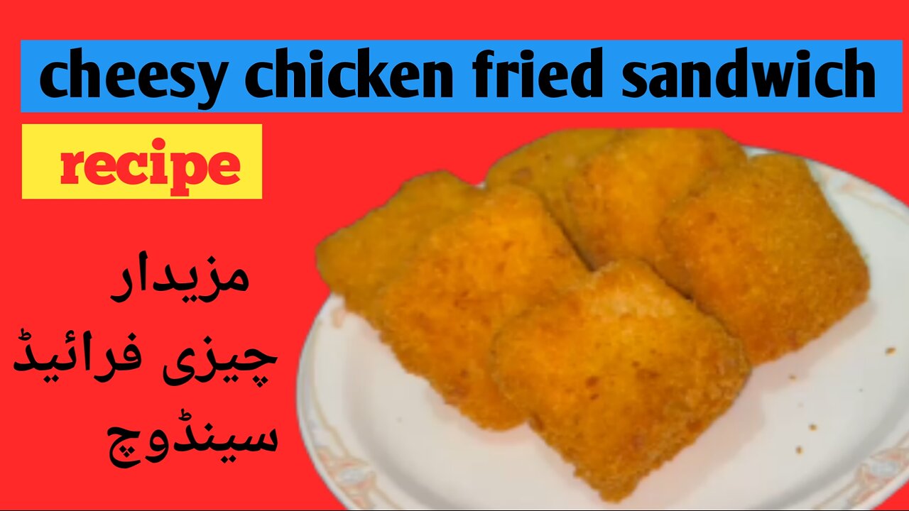 Cheesy chicken fried sandwich
