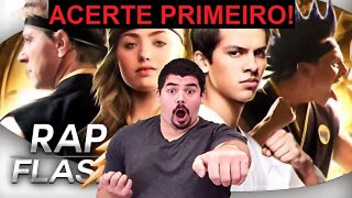 REACT Rap do Cobra Kai Especial 300K - ACERTAR PRIMEIRO Flash Beats - MELHOR DO MUNDO