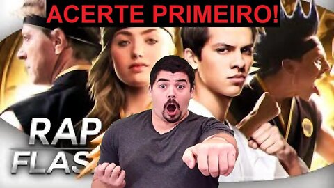 REACT Rap do Cobra Kai Especial 300K - ACERTAR PRIMEIRO Flash Beats - MELHOR DO MUNDO