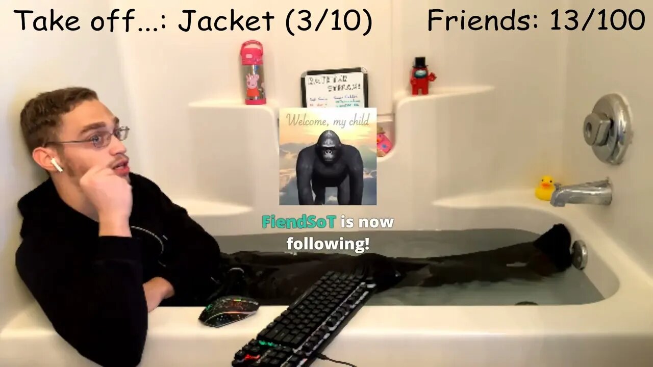 [5/12] FULLY CLOTHED BATHTUB STREAM!! | !bathtub | !commands | !socials