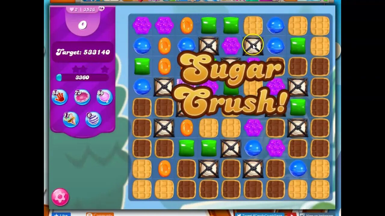 Candy Crush Level 3526 Talkthrough, 12 Moves 0 Boosters