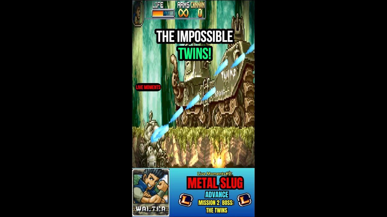 THE IMPOSSIBLE TWINS! - Metal Slug Advance Live Moments #shorts #metalslug #bossbattle