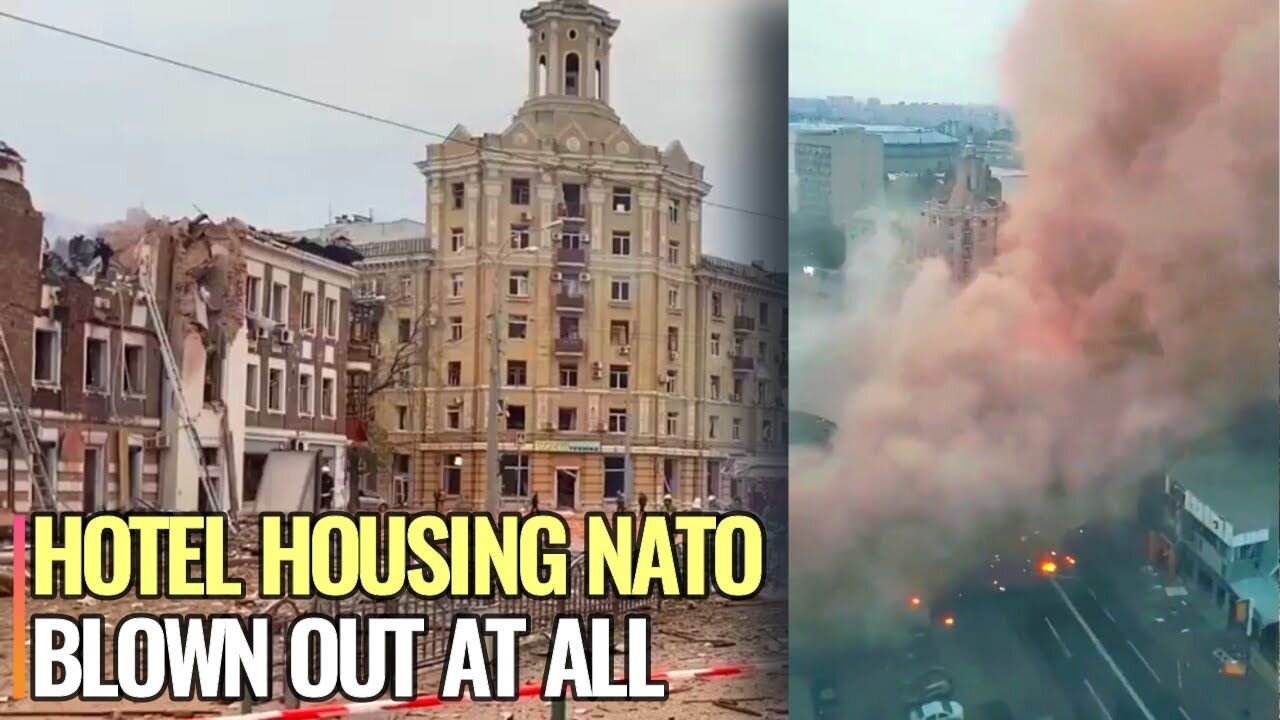 Blown Up : Russia strikes Reikartz Hotel housing NATO in Kharkiv