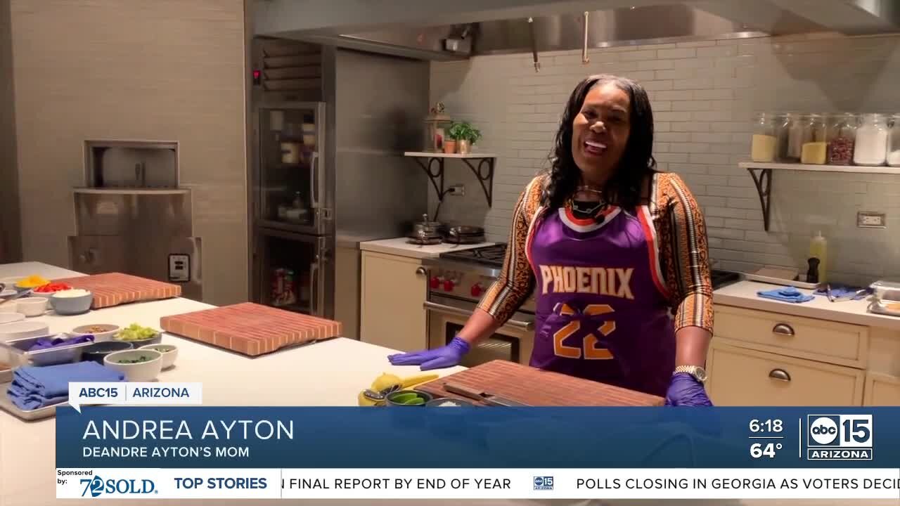 Deandre Ayton's mom serves up family recipes