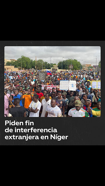 Protesta en Níger contra la interferencia extranjera tras el golpe militar