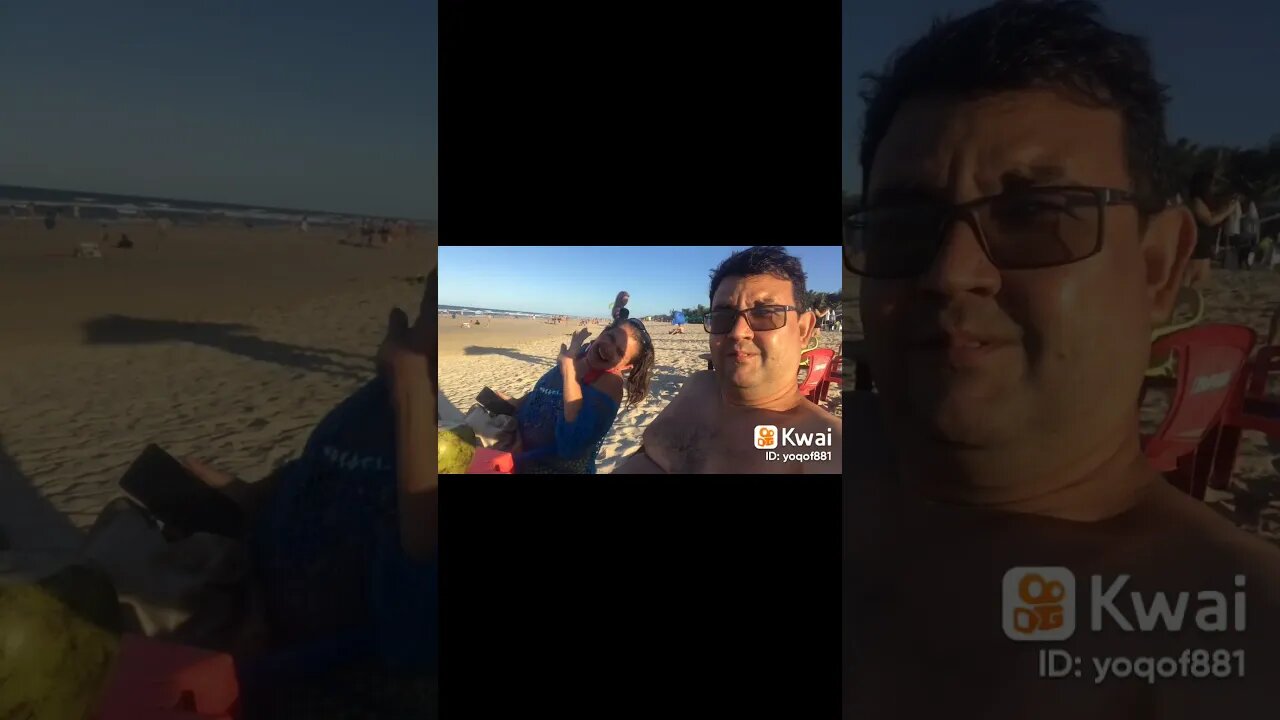 Alexsandro de Oliveira Santos curtindo uma praia