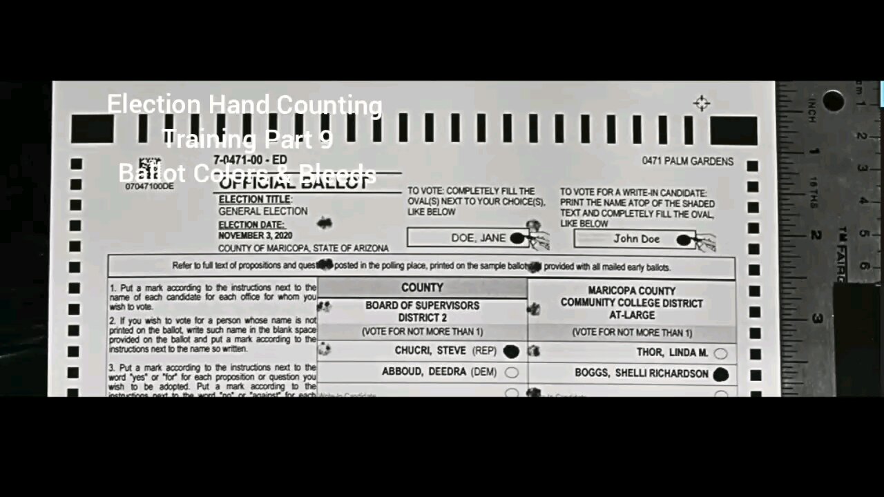 Hand Counting Ballots Masterclass/ Bleeding Ballots