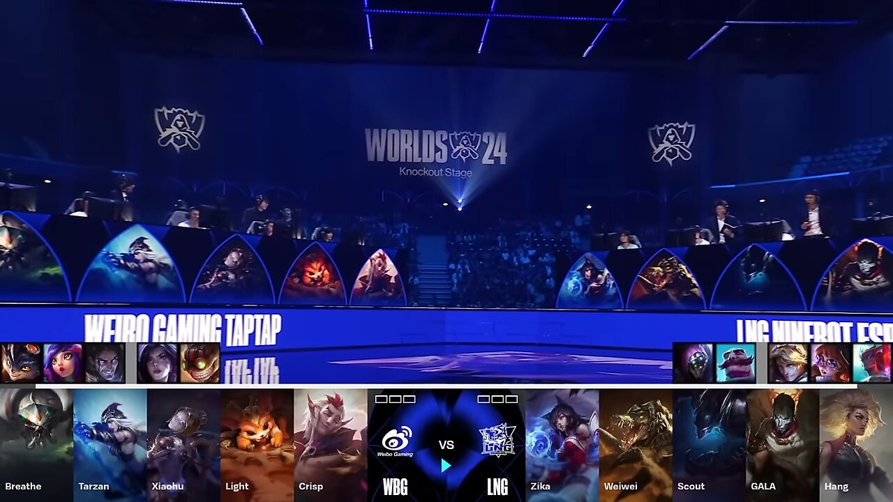 WBG vs LNG - Game 1 | Quarter Final LoL Worlds 2024 | Weibo Gaming vs LNG Gaming - G1 full