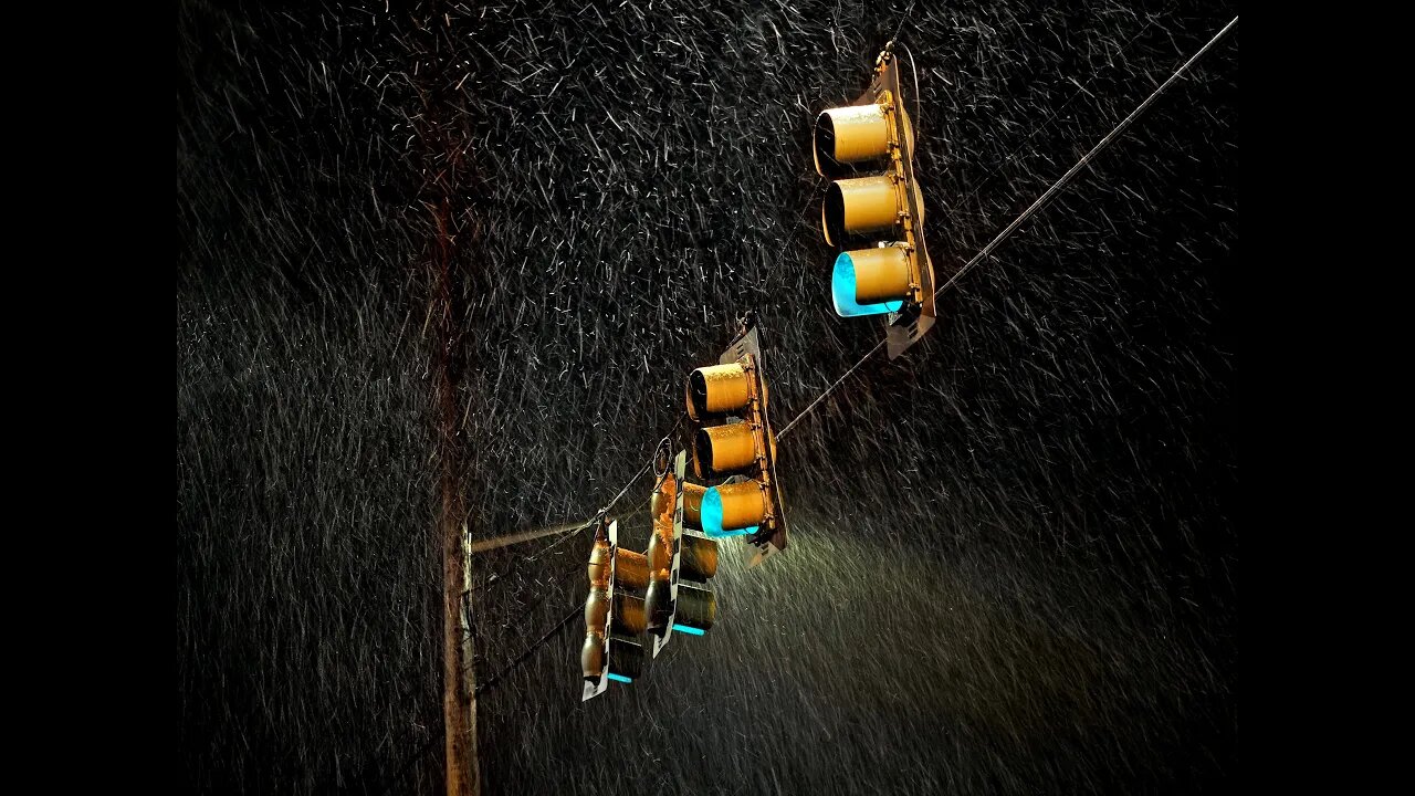 🔴 Sleep in 3 min to Heavy Rain and Thunder at Night. Dark Screen Rainfall, ASMR Sleep rain sounds