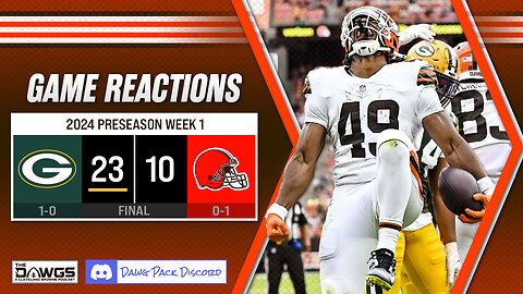 Browns vs Packers - Game Reactions | Cleveland Browns Podcast