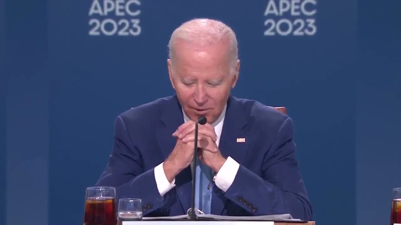 Biden Kicks Press Out Of APEC Meeting, Makes A Bad Joke, Then Violently Coughs As Press Leaves