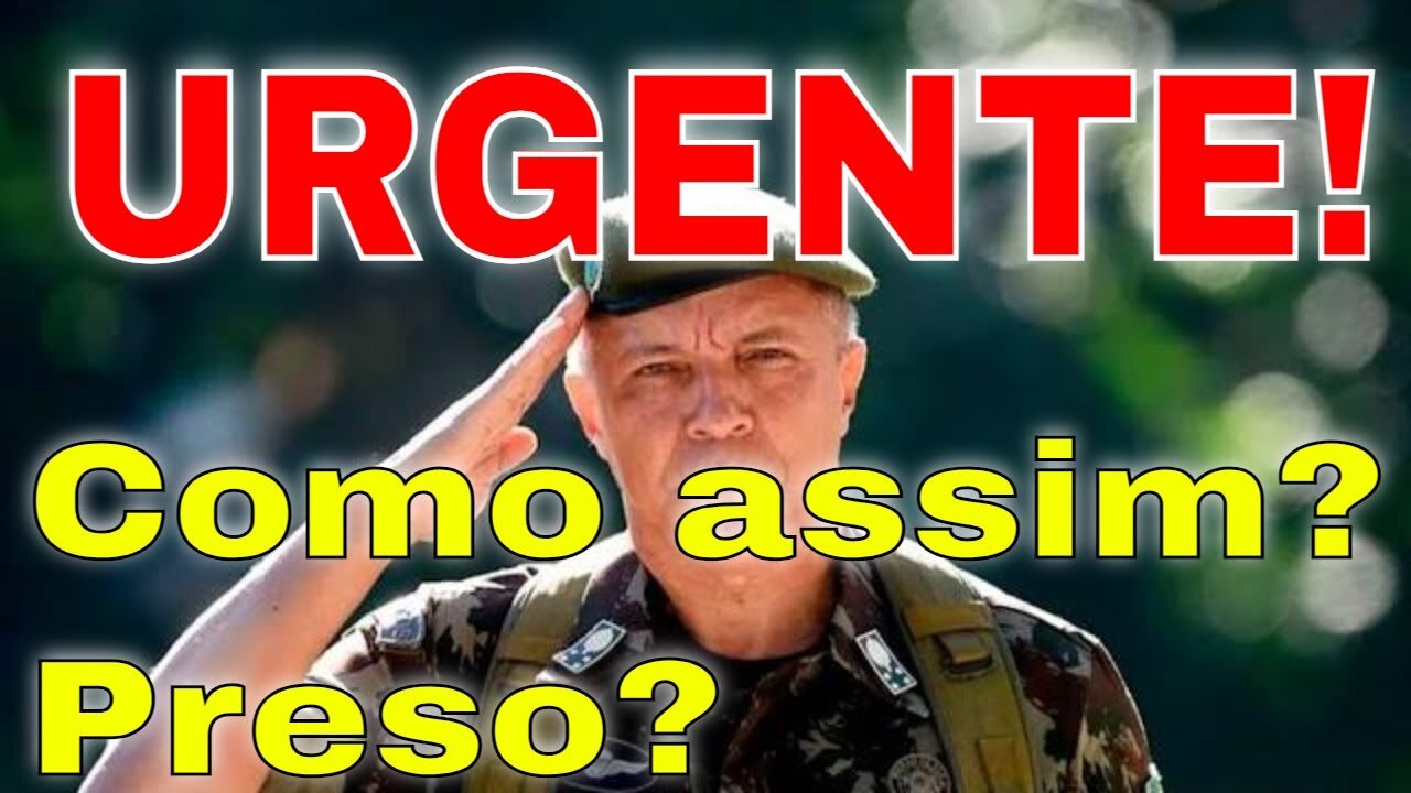 EXTRA URGENTE 🚨 COMANDANTE DO EXÉRCITO PODE SER PRESO!