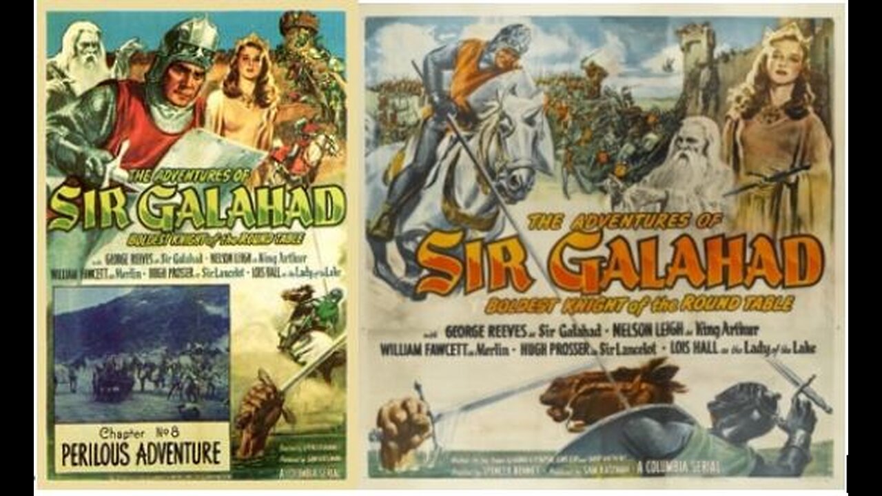 ADVENTURES OF SIR GALAHAD (1949)--a 15-chapter colorized serial combined in one film