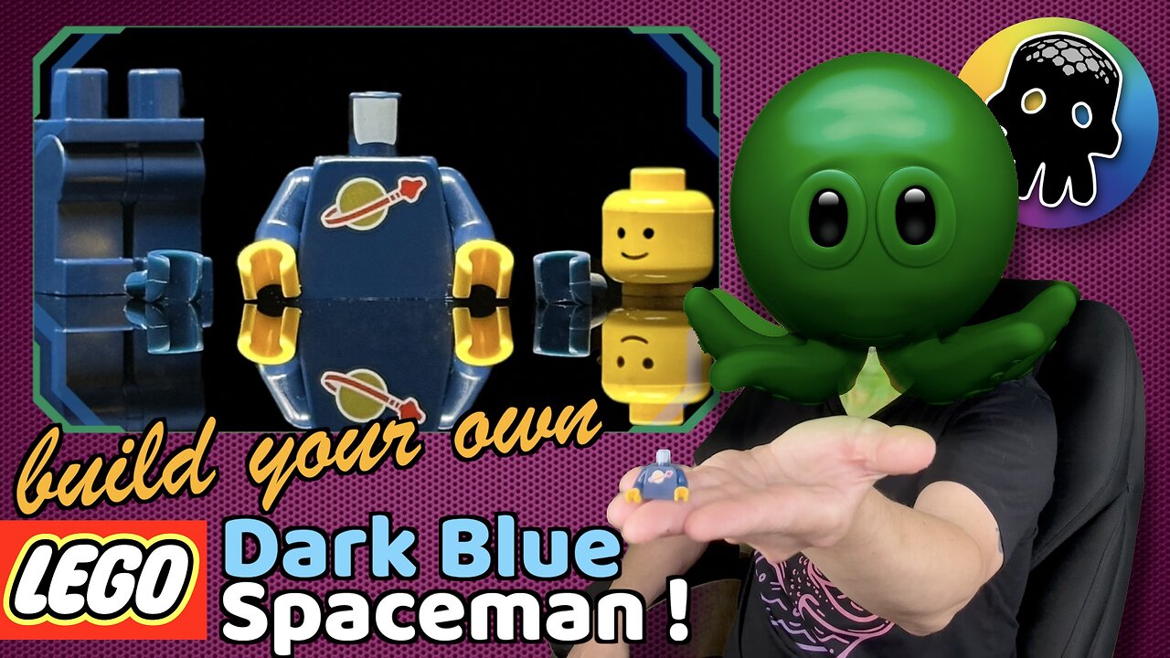 Build Your Own Dark Blue LEGO Classic Space Astronaut