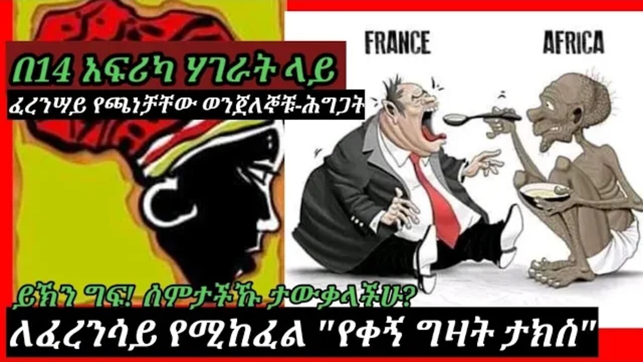 ETHIOPIA|Africa : 14 አፍሪካ ሃገራት ❗ለፈረንሳይ❗የቀኝ ግዛት ታክስ | እንደሚከፍሉ ታውቃላችሁ⁉ ወንጀለኞቹ-ሕግጋትንስ?