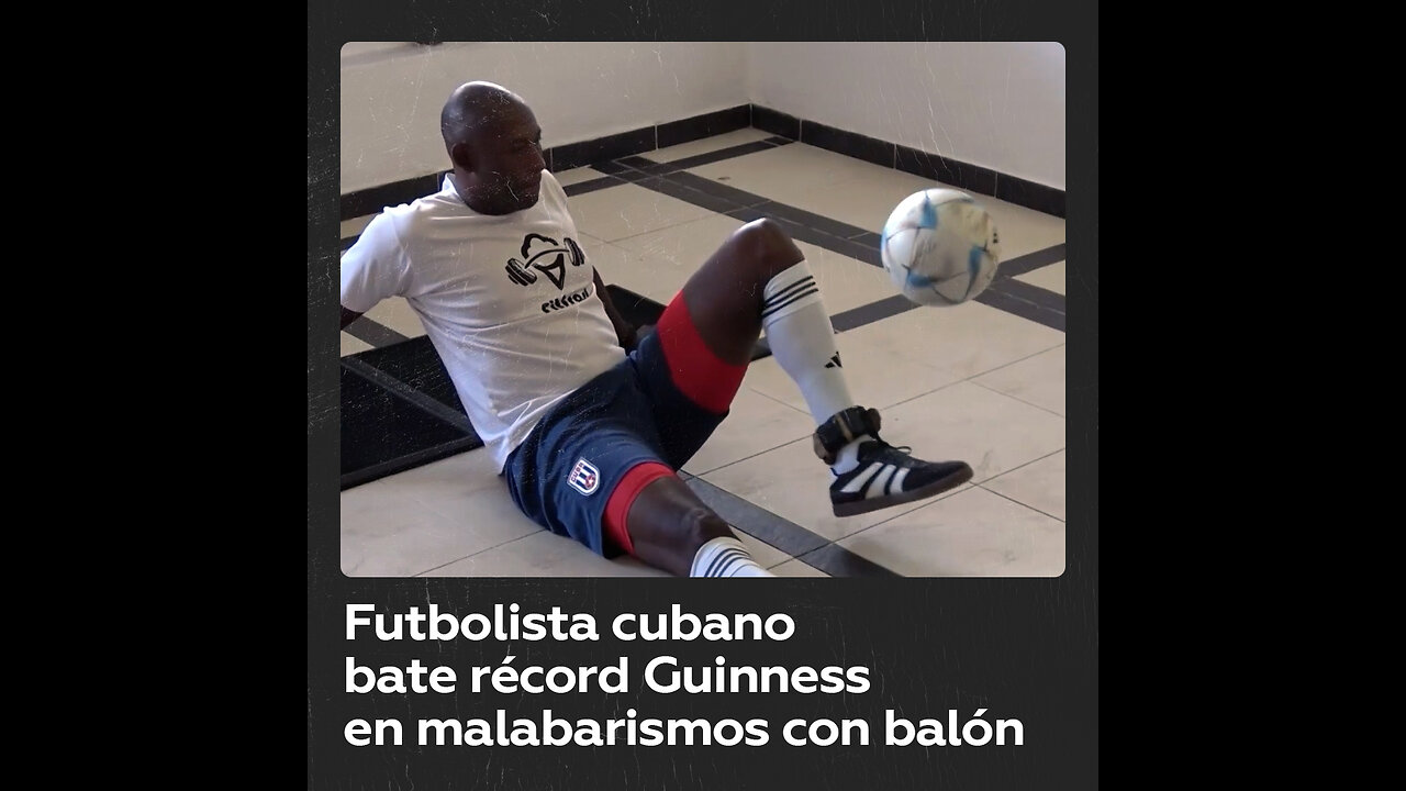 Futbolista cubano establece récord mundial manteniendo un balón en el aire por más de 3 horas