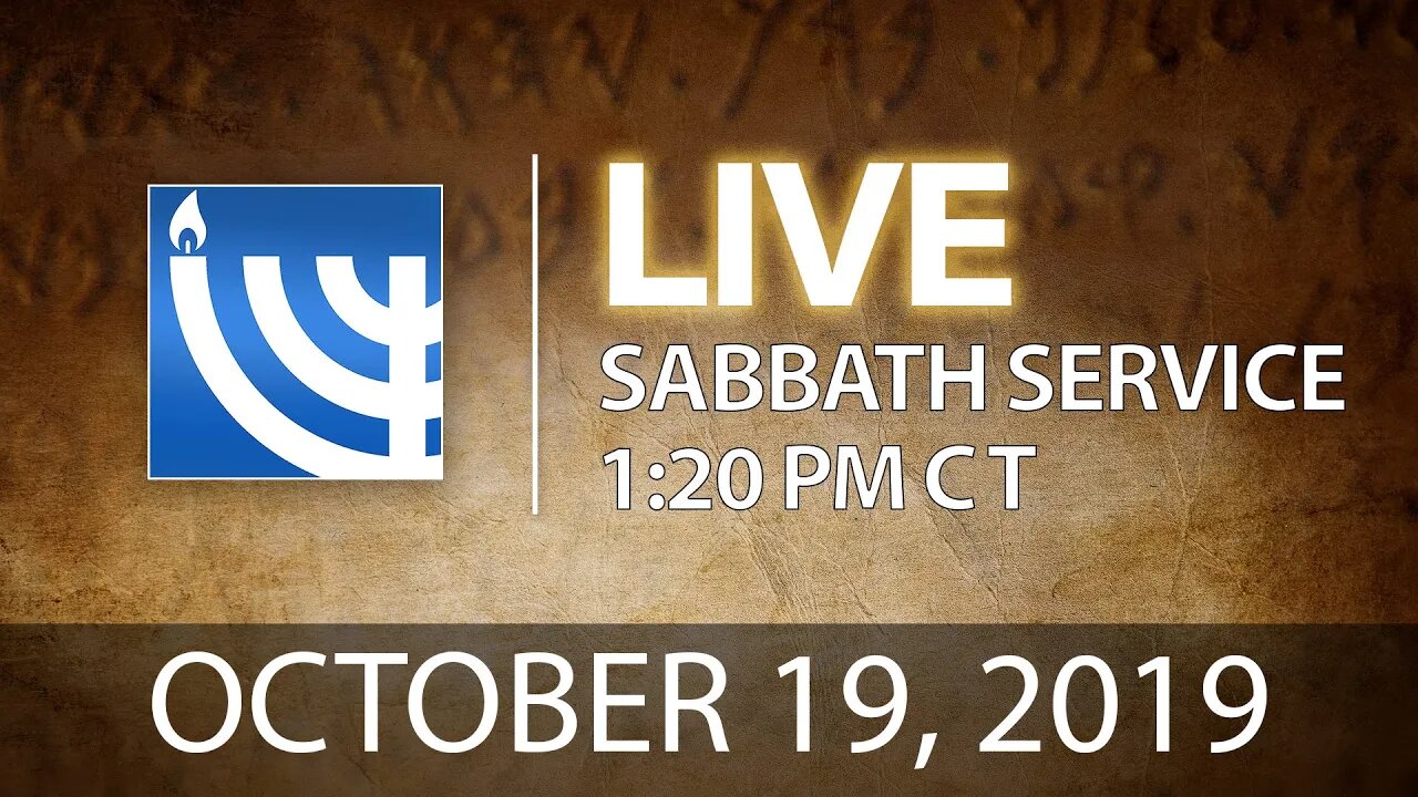 YRM LIVE Sabbath Services, October 19, 2019