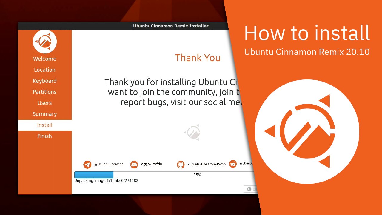 How to install Ubuntu Cinnamon Remix 20.10