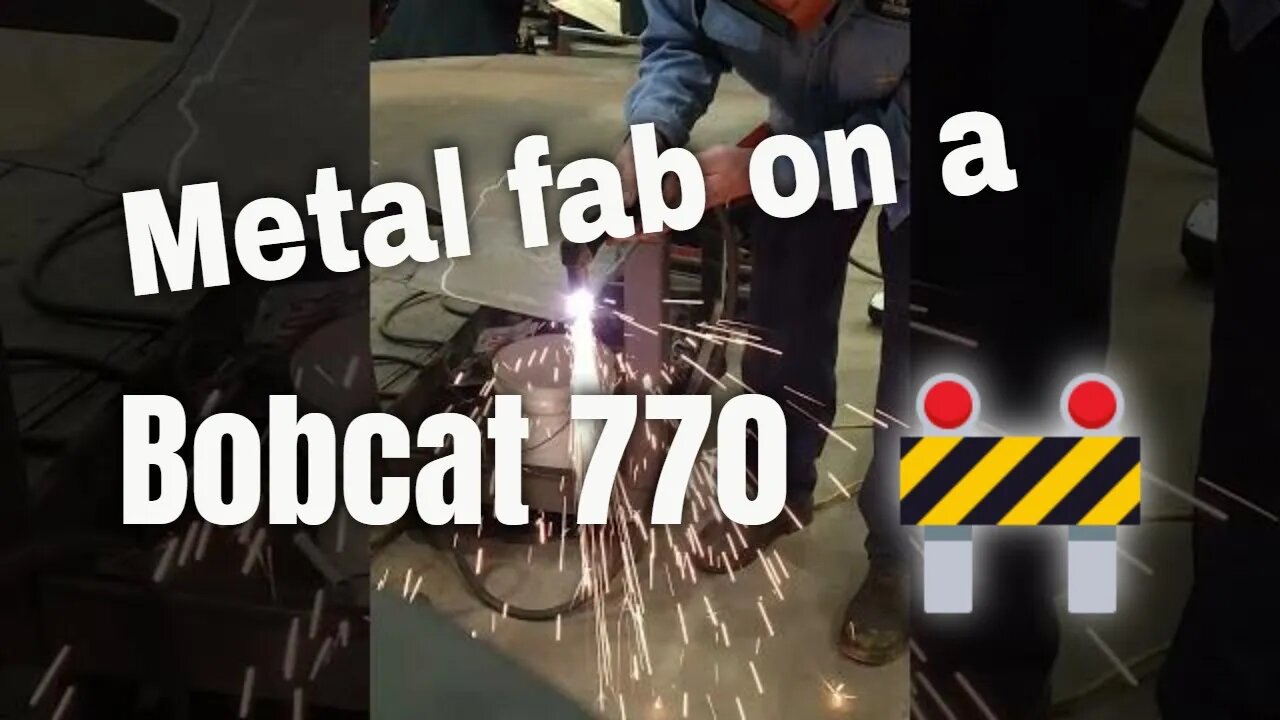 fabrication on a bobcat ( made steel vent covers )