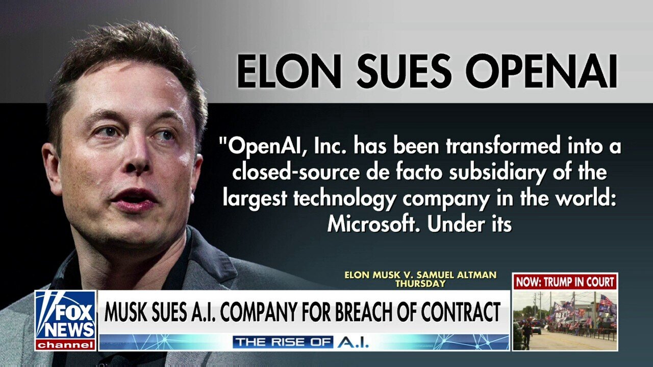 Elon Musk Sues AI Company Over Breach Of Contract