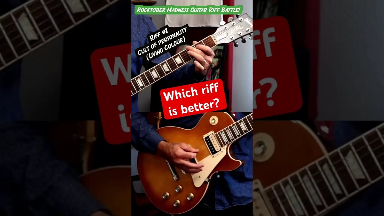 Roctober Riff madness! Cult of personality vs Peace of mind #shorts