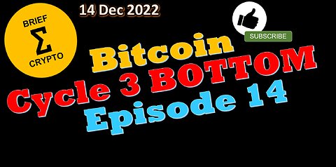 BITCOIN BOTTOM ? - Episode 14 - Bitcoin Price, Crypto Market, News, Cycles, Crypto Bottom