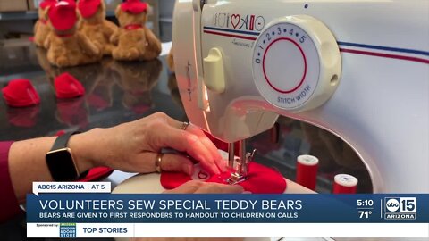 Volunteers needed to sew thousands of teddy bears for kids in crisis