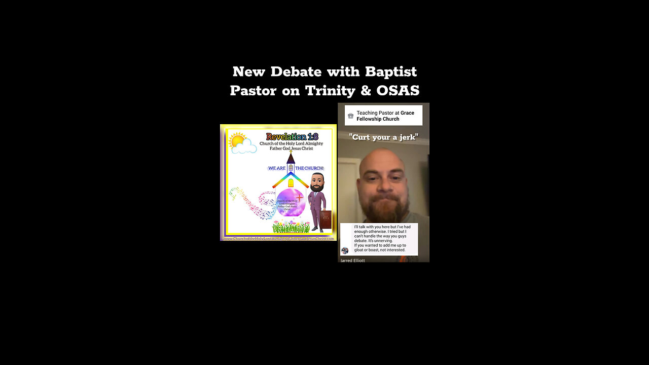 Debate Time!!! Baptist Pastor loses it and can't answer questions and slanders