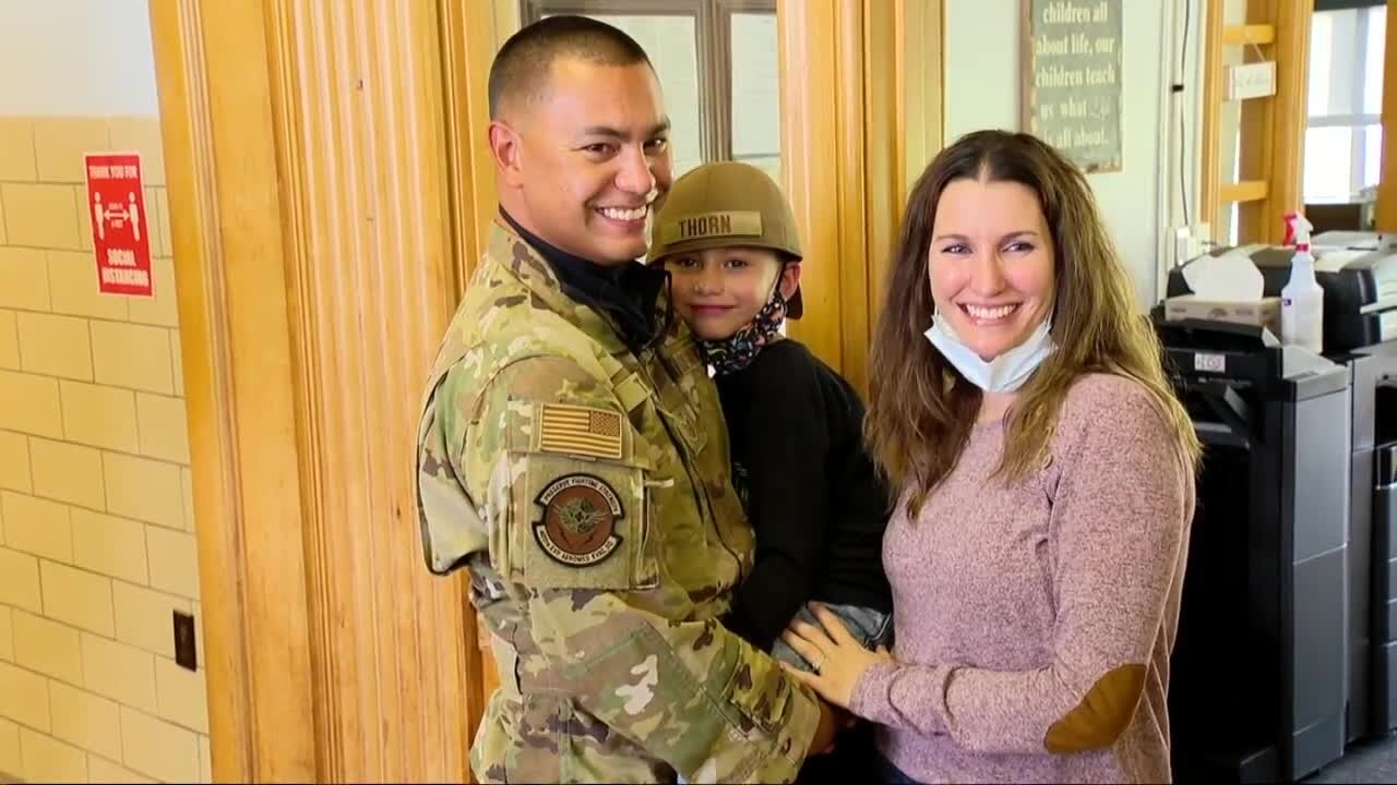 Lancaster surprise military homecoming