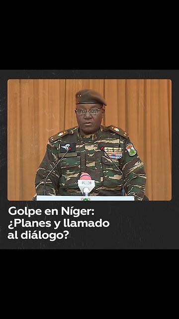 Líder del golpe en Níger busca diálogo nacional y advierte contra intervención militar