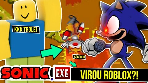 Roblox Acabou com Sonic ?! | Sally.exe Troll Game #shorts