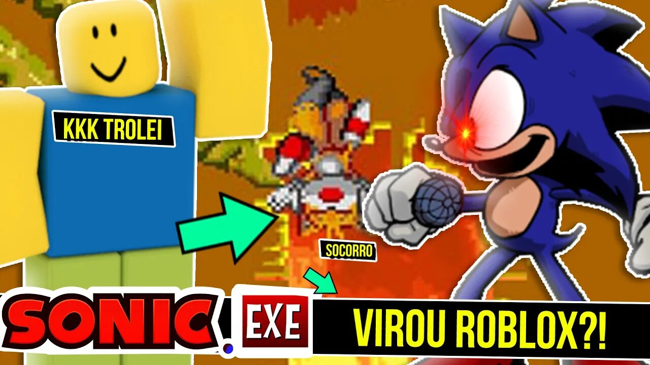 Roblox Acabou com Sonic ?! | Sally.exe Troll Game #shorts