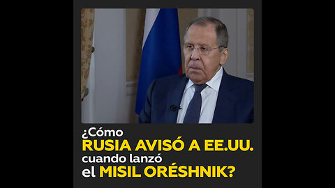 ¿Сómo Rusia avisó a EE.UU. сuando lanzó el misil Oréshnik?