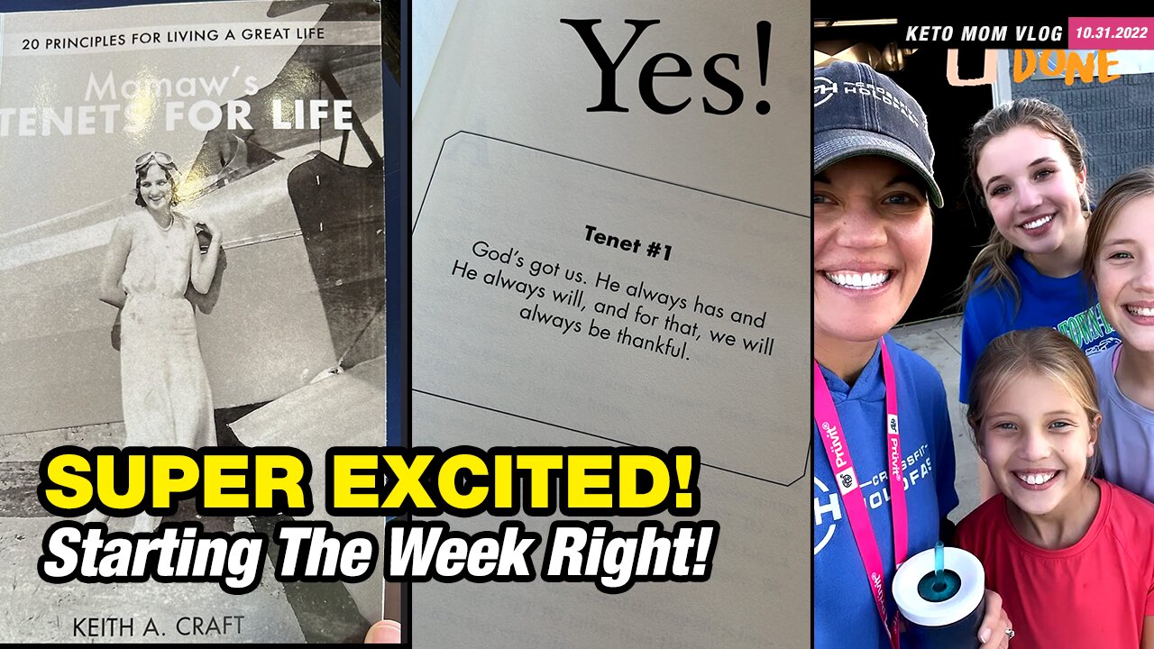 Excited With A New Book! And Starting the Week Right | KETO Mom Vlog