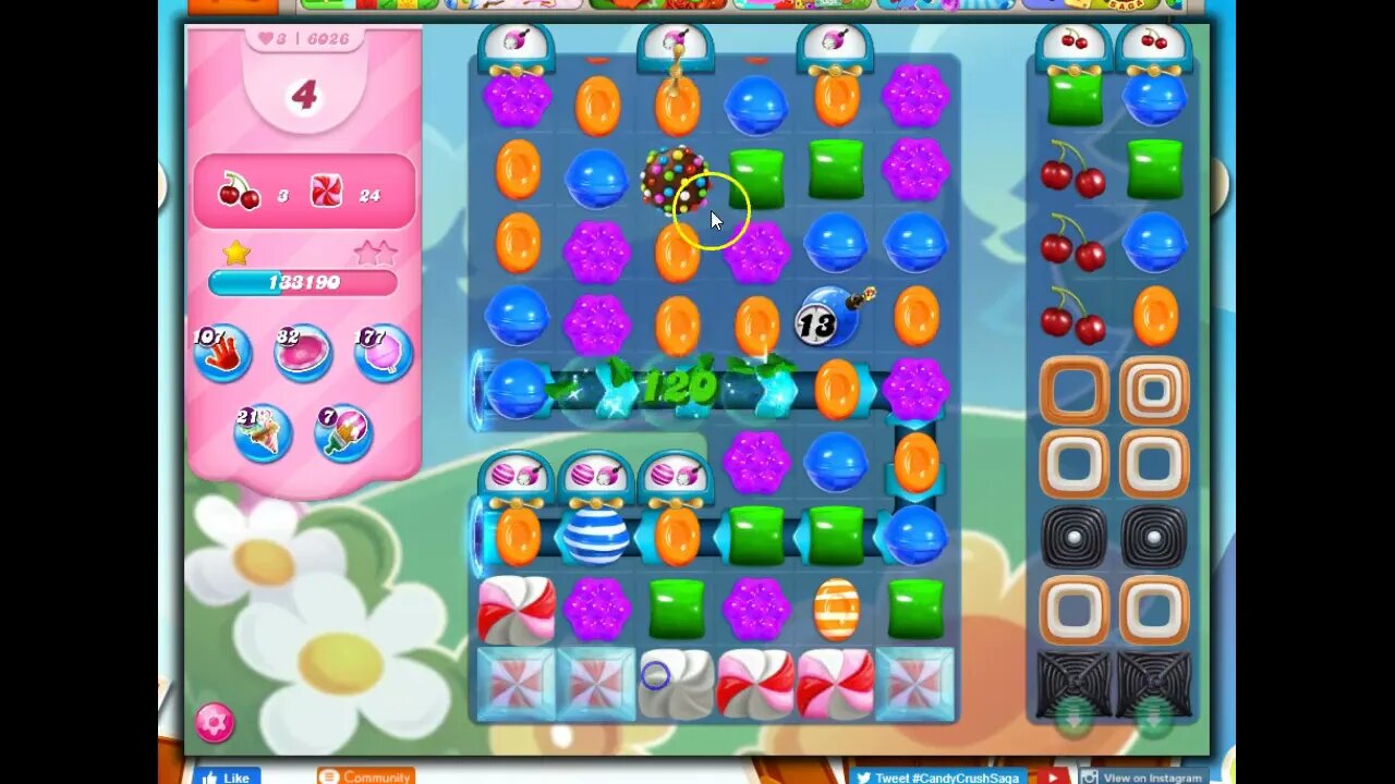 Candy Crush Level 6026 Talkthrough, 29 Moves 0 Boosters