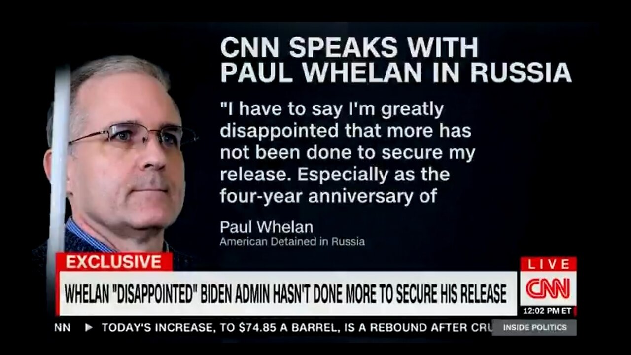American & Russian Prisoner Paul Whelan: I’m Greatly Disappointed In Biden