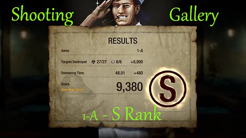 Resident Evil 4 (REm4ke) - Shooting Gallery 1-A - SG 09 R - S Rank