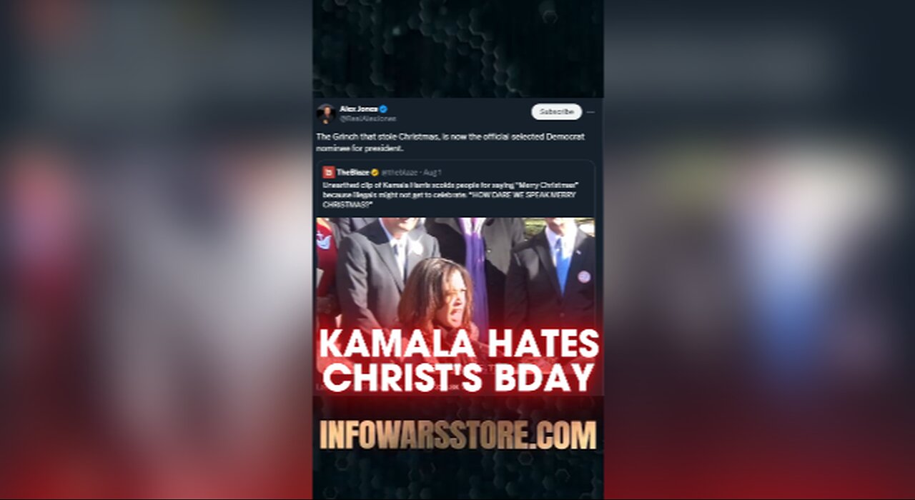 The Grinch That Stole Christmas, Kamala Harris - Alex Jones on X