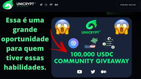 Unicrypt - Esse é um exemplo da evolução do mercado de trabalho e oportunidade para quem entender.