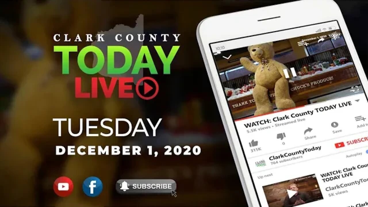 WATCH: Clark County TODAY LIVE • Tuesday, December 1, 2020