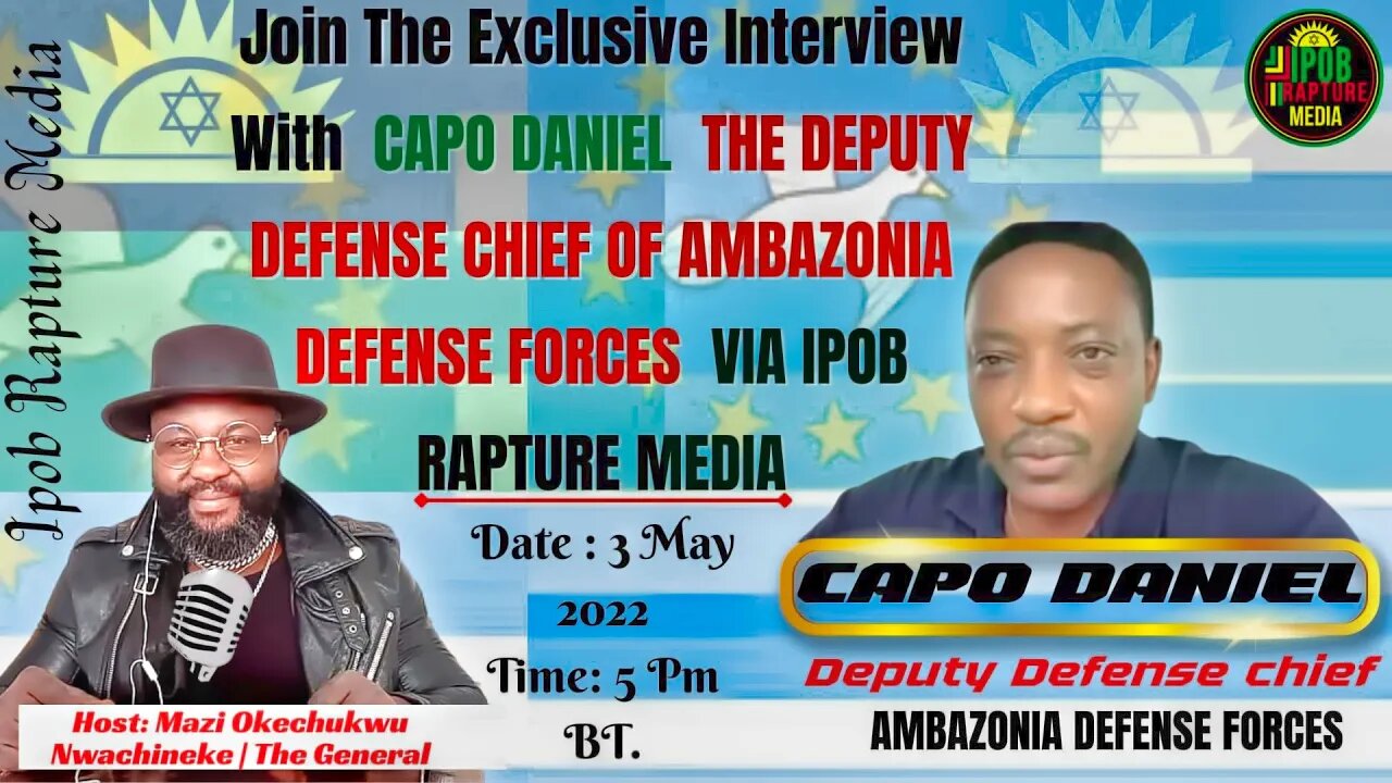 Exclusive Interview With The Deputy Defense Chief Of The Ambazonia Defense Forces | May 3, 2022