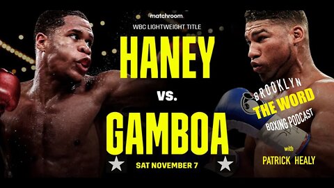 THE WORD - BOXING NEWS - HANEY vs GAMBOA